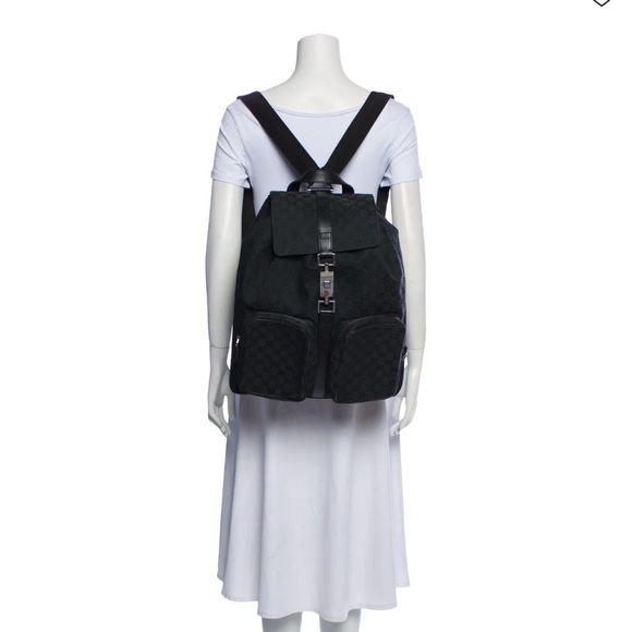 Gucci Black Monogram GG UNISEX Backpack main image 5